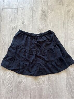 H&M Black Tiered Skirt